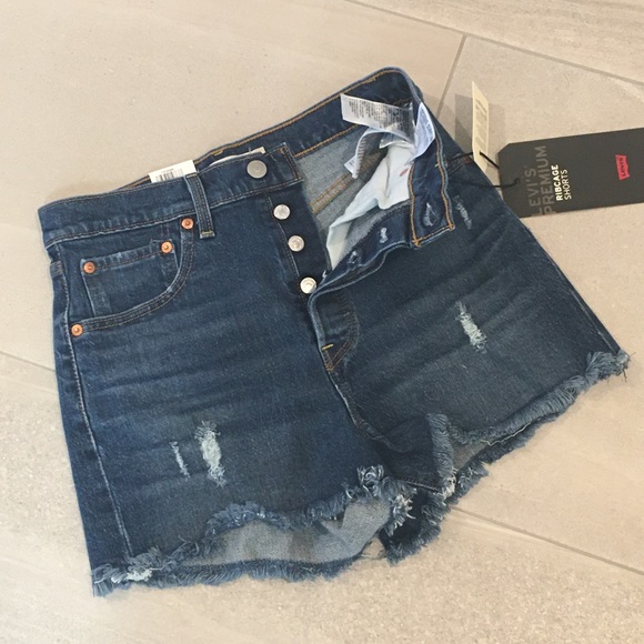 Levi's Pants - LEVIS Button Fly High-rise Charleston Chill Shorts